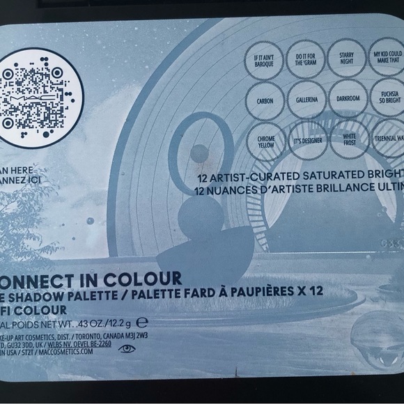 68-MAC CONNECT IN COLOR 12-PAN EYESHADOW HI FI COLOUR PALETTE - Picture 9 of 9